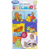 Playgro Badeblokker - 6 stk. - Blå - - OneSize - Badeleker