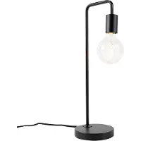 QAZQA Moderne bordlampe sort - Facil