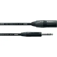 Cordial CPM2,5MV XLR Adapterkabel [1x XLR-stik - 1x Jackstik 6,3 mm] 2.50 m Sort