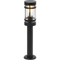 QAZQA Moderne utendørslampe sort 50 cm IP44 - Gleam