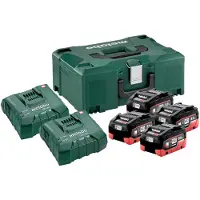 Metabo Batterisett 18V 4 x 8,0 Ah LiHD med hurtiglader ASC 145 Duo