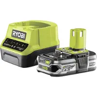 Ryobi One+ Rc18120-125 Lader Og Batteri