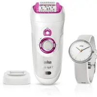 Braun Silk-épil 7 81677775, Hvid, Rosa, 40 pinsett, 0,5 mm, Ikke del denne ap1 1 delen med andre av hygieniske årsaker. Denne ap1 1 delen er..., Batteri, Indbygget batteri