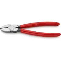 Knipex 70 01 180, Diagonal tang, Kromvanadiumstål, Plast, Rød, 180 mm, 200 g