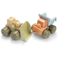 Dantoy BIO Plastic Bulldozer og Lastebil - 17 cm - Pastel - - OneSize - Bil