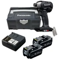 Panasonic slagbore-/skrutrekker 18V EY76A1+ Systainer + 2x 5.0Ah + lader