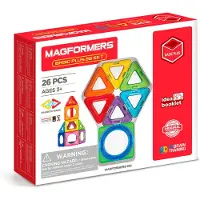 Magformers Magnetsett - Basic Pluss - 26 Deler - - OneSize - Magnetisk leketøy