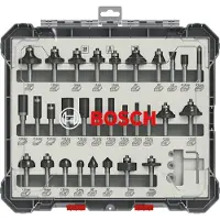 Bosch Sett med fresejern, 30 deler, blandet, 8 mm skaft