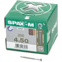 Spax 0201010450503, Skru, Metall, Zink, Tre, Panorama-hode, Torx, Metallisk