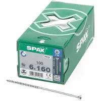 Spax Wirox T30 6x160 Mm Forsenket Skrue Med Krysspor 100 Enheter