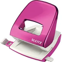 Leitz WOW NeXXt - Hullstanser - 30 ark / 3 mm - plast, metall - metallisk rosa