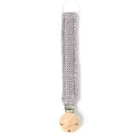 Smallstuff Smokkesnor - Strikk - Lilla/Glitter - - OneSize - Smokkebånd
