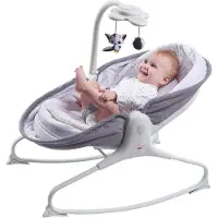Tiny Love 3-in-1 Rocker Napper, Gutt/Jente, Justerbart sete, Lekestang, Grå