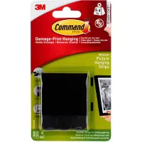 3M 17201BLK, Svart, Metall, Tre