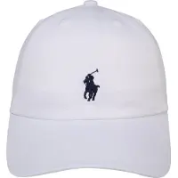 Ralph Lauren unisex for kids. 323552489001 White cotton chino cap (OSFA), Casual, children's fashion