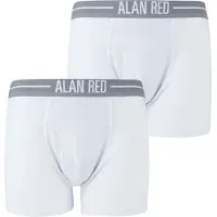 Alan red Aan Red Boksertruse 2-pakning Hvit Størrese