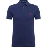 Ralph Lauren for man. 710795080007 Slim fit pique polo shirt navy (XXL), Casual, Cotton, Short sleeve