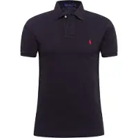 Ralph Lauren for man. 710795080006 Slim fit pique polo shirt black (M), Casual, Cotton, Short sleeve