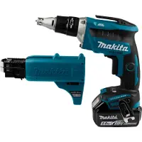 Makita DFS452TJX2, Elektrisk skrutrekker, Pistolhåndtak, 1/4", Svart, Blå, Grå, Børsteløs, 4000 RPM