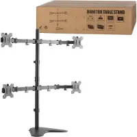 Logilink Quad monitor stand 13-32" steel arm length: each 460 mm