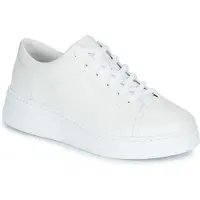 Camper for woman. K200508-041 Leather shoes K200508 white (36), Flat, Laces, Casual