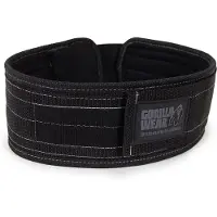 Gorilla wear 4 Inch Nylon Belt, black/grey, large/xlarge