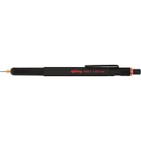 Rotring 800+ Mechanical Pencil and Touchscreen Stylus | Twist-to-Retract HB 0.7 mm Propelling Pencil | Black Metal Barrel