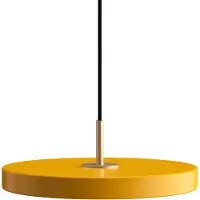 UMAGE LED-hengelampe Asteria Mini safran-gul/messing Ø 31 cm