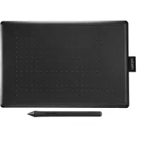Wacom One by - Digitaliserer - høyre- og venstrehåndet - 21.6 x 13.5 cm - elektromagnetisk - kablet - USB - svart, rød