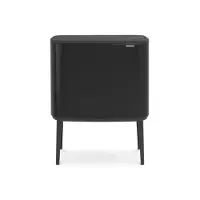 Brabantia Bo Touch Bin - Søppelbøtte - flipp-lokk - 34 L - avfallssortering - matt svart