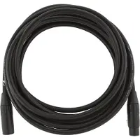 Fender Profesjonell 15 Fot Lang Mikrofonkabel Svart