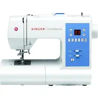 SINGER Confidence 7465 - Symaskin - 50 sting - 2 enkeltskrittsknappehull - LED display