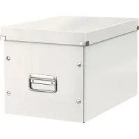 Leitz Oppbevaringsboks Click & Store Kube WOW Large Hvit