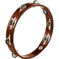 Meinl Wood Tambourine Steel Jingles African Brown
