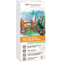 Tombow Penselpenn ABT Dual Brush 18P-5 Pastell farger