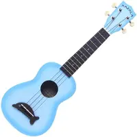 Kala Makala Dolphin Soprano Ukulele Light Blue Burst
