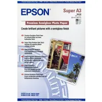 Epson Premium Semigloss Photo Paper - Halvblank - A3 plus (329 x 423 mm) 20 ark fotopapir - for SureColor P5000, SC-P700, P7500, P900, T2100, T3100, T3400, T3405, T5100, T5400, T5405