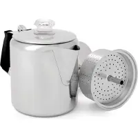 GSI Rustfritt Stål Silikon Glacier Kaffetrakter Med Håndtak 6 Kopp