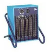 El-Björn Varmeblæser VF9B, 9 kW, 3x400 V, IP44 med fast CEE indtag for kabel. Mål HxBxD 430x360x410 mm.