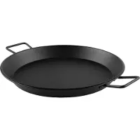 Mustang paellapanne Ø39 cm med håndtak / grillpanne i stål til Sapphire multigrillsystem – Svart