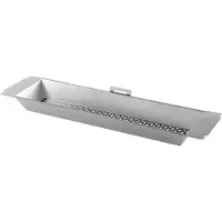 Mustang grønnsakskurv 48×13×4 cm / grillkurv i rustfritt stål / grilltilbehør for små råvarer