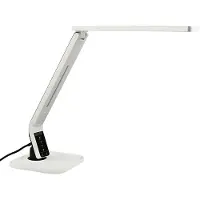 LINDBY LED-skrivebordslampe Eleni, hvit, CCT, dimbar