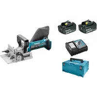 Makita DPJ180RFJ, 10 cm, 6500 o/min, Svart, Blå, Grå, 35,1 cm, Batteri, 3,1 kg