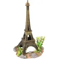 Flamingo Eiffeltårnet Akvariedekorasjon Assortert