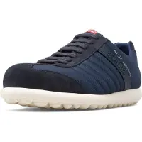 Camper for man. 18302-136 Leather Shoes Pelotas XL navy (40), Flat, Laces, Casual