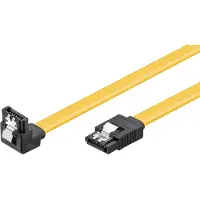Goobay SATA Cable - 1 x 90° - Yellow - 0.30m