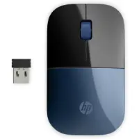 HP Z3700 - Mus - blå LED - trådløs - 2.4 GHz - USB trådløs mottaker - gull