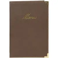 Securit MC-CRA5-BR, A5, Metall, PU plastikk, Brun, Matt, Lakk, Plastikk, Avrundede hjørner