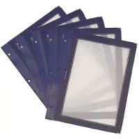 Securit MC-WIA4-BU, A4, Metall, Plastikk, Blå, Gjennomsiktig, Matt, Plastikk, Avrundede hjørner