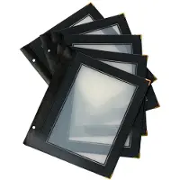 Securit MC-WIA5-BL, A5, Metall, Plastikk, Svart, Gjennomsiktig, Matt, Plastikk, Avrundede hjørner